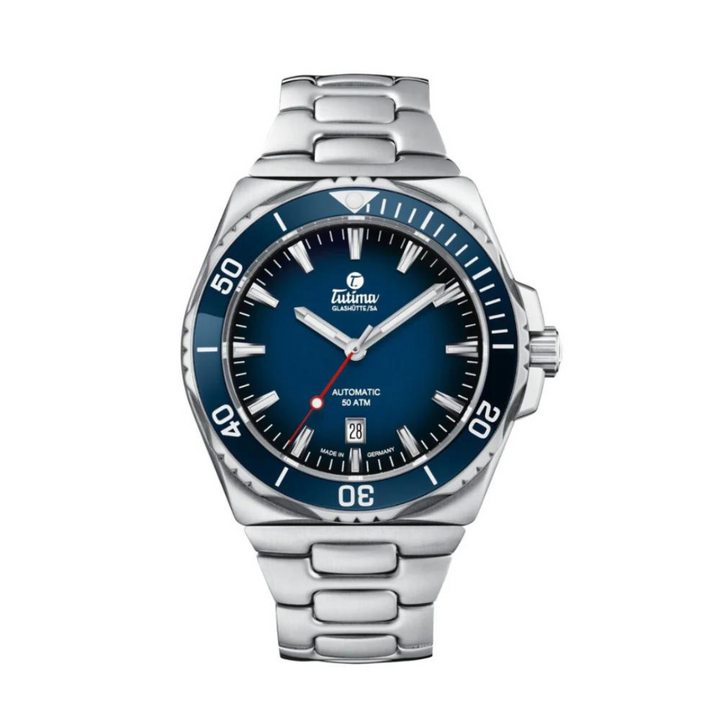 TUTIMA GLASHÜTTE M2 SEVEN SEAS 6155-04 AUTOMATIC MEN WATCH