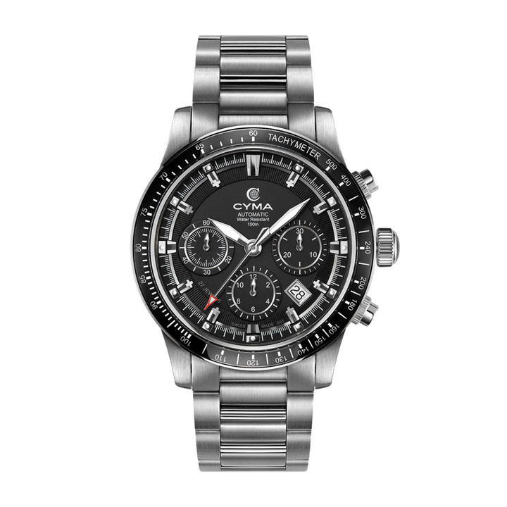 CYMA W02-00608-001 GRAND MAESTRO THE STEEL CROSS LIMITED EDITION AUTOMATIC CHRONOGRAPH MEN WATCH