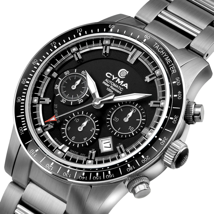 CYMA W02-00608-001 GRAND MAESTRO THE STEEL CROSS LIMITED EDITION AUTOMATIC CHRONOGRAPH MEN WATCH