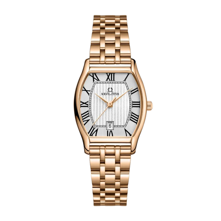 SOLVIL ET TITUS BARISTA W06-02825-016 3 HANDS DATE QUARTZ WOMEN WATCH