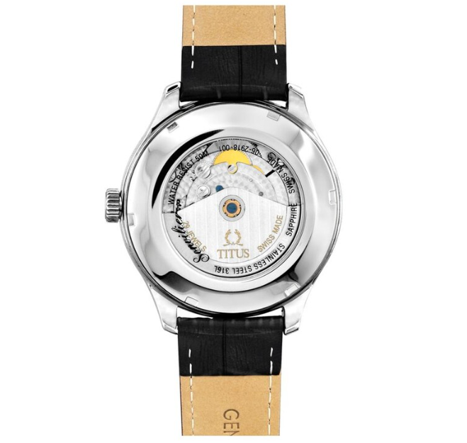 SOLVIL ET TITUS SONVILIER W06-02918-001 3 HANDS DATE AUTOMATIC MEN WATCH