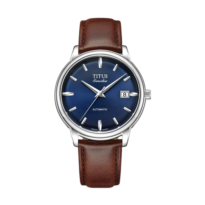 SOLVIL ET TITUS SONVILIER W06-02939-007 3 HANDS DATE AUTOMATIC MEN WATCH