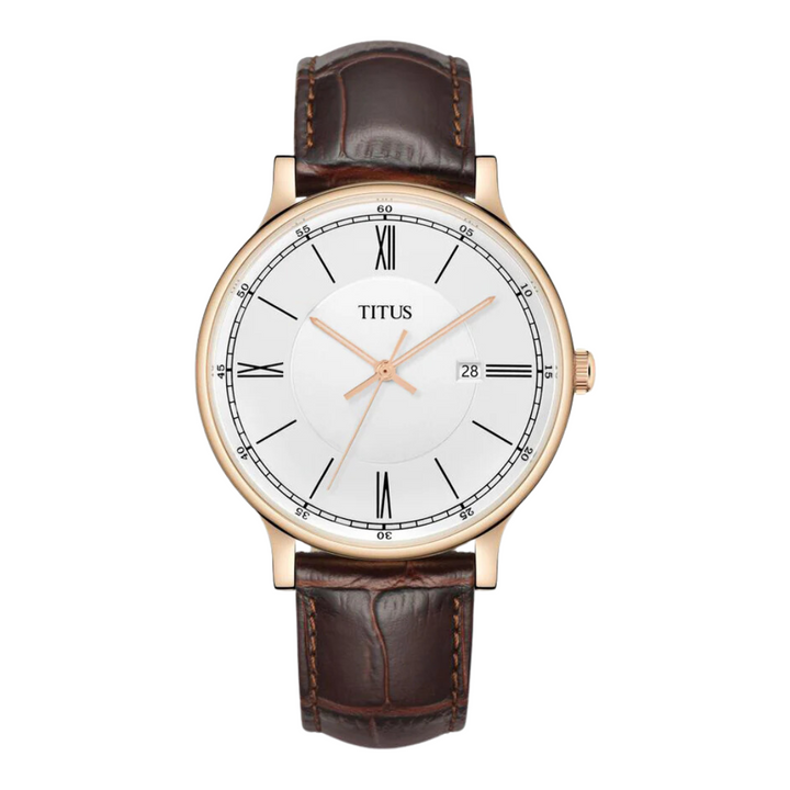 SOLVIL ET TITUS CLASSICIST W06-03044-006 3 HANDS DATE QUARTZ MEN WATCH