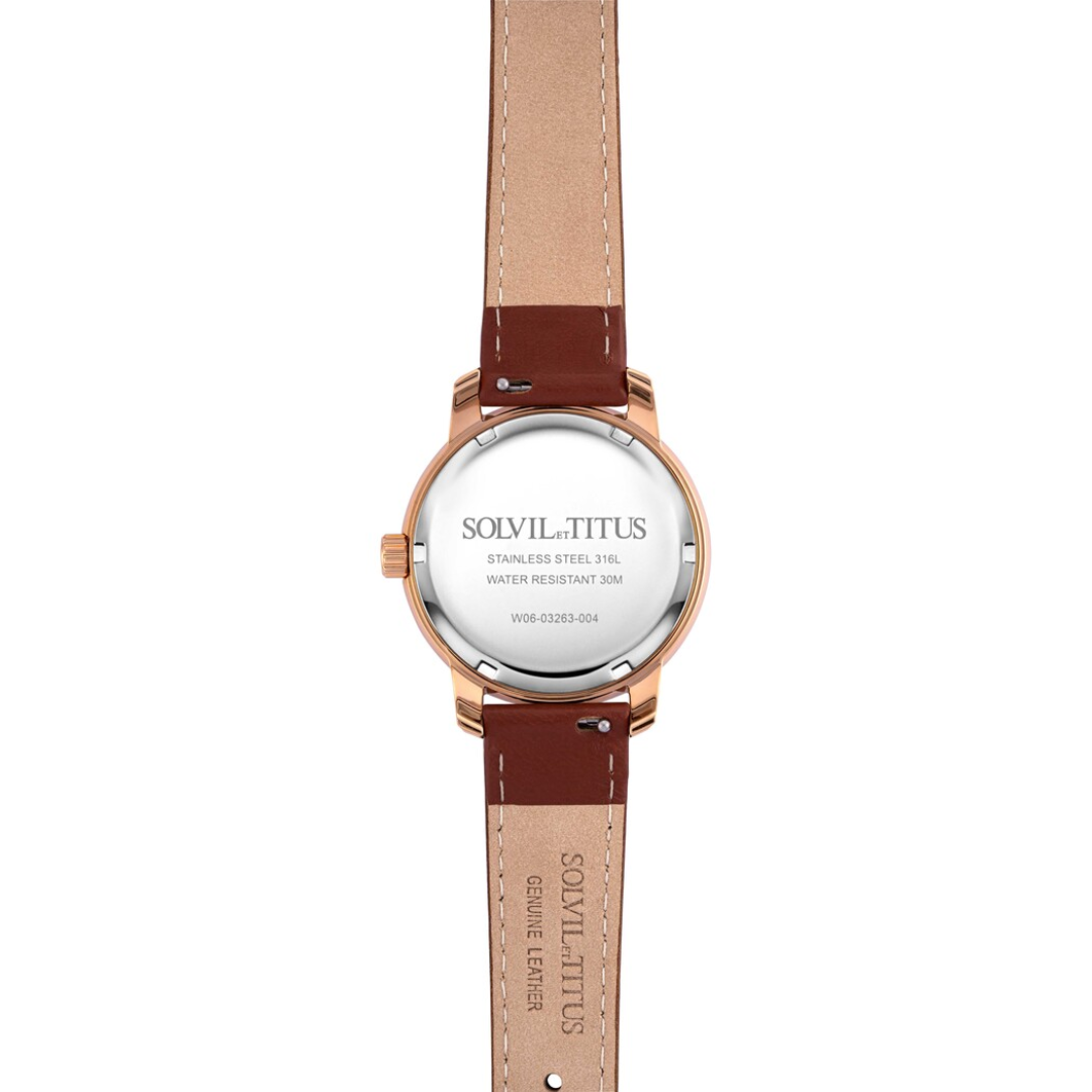 SOLVIL ET TITUS DEVOT W06-03263-004 MULTI-FUNCTION QUARTZ WOMEN WATCH