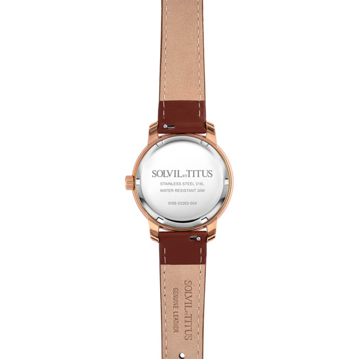 SOLVIL ET TITUS DEVOT W06-03263-004 MULTI-FUNCTION QUARTZ WOMEN WATCH