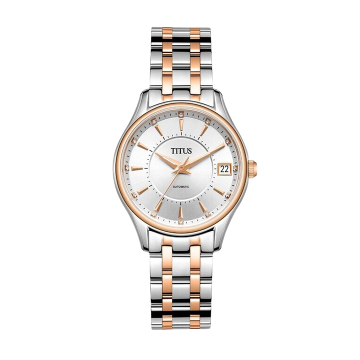 SOLVIL ET TITUS EXQUISITE W06-03274-002 3 HANDS DATE AUTOMATIC WOMEN WATCH