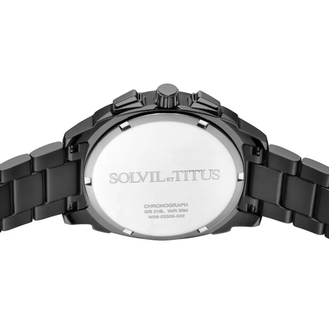 SOLVIL ET TITUS MODERNIST W06-03308-009 CHRONOGRAPH QUARTZ MEN WATCH