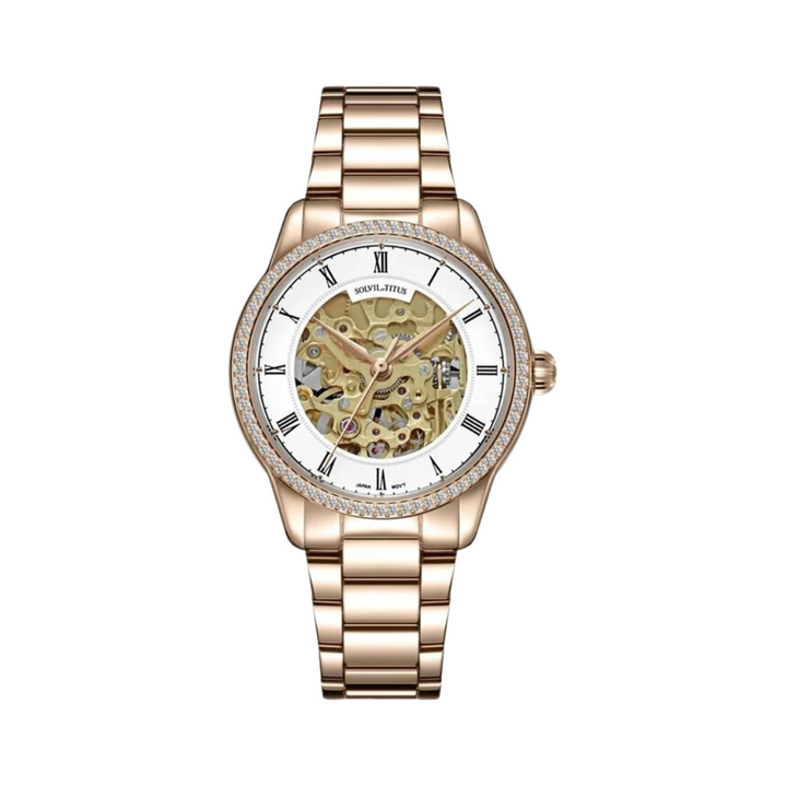 SOLVIL ET TITUS ENLIGHT W06-03311-001 3 HANDS AUTOMATIC WOMEN WATCH