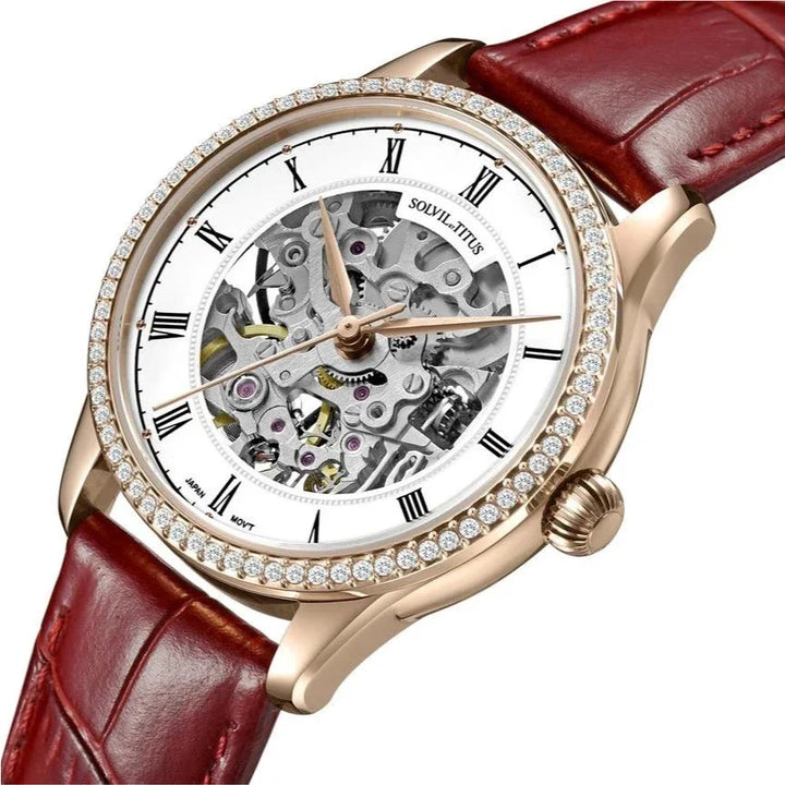 SOLVIL ET TITUS SPECIAL EDITION JAWI CLASSIC W06-03311-005 AUTOMATIC WOMEN WATCH