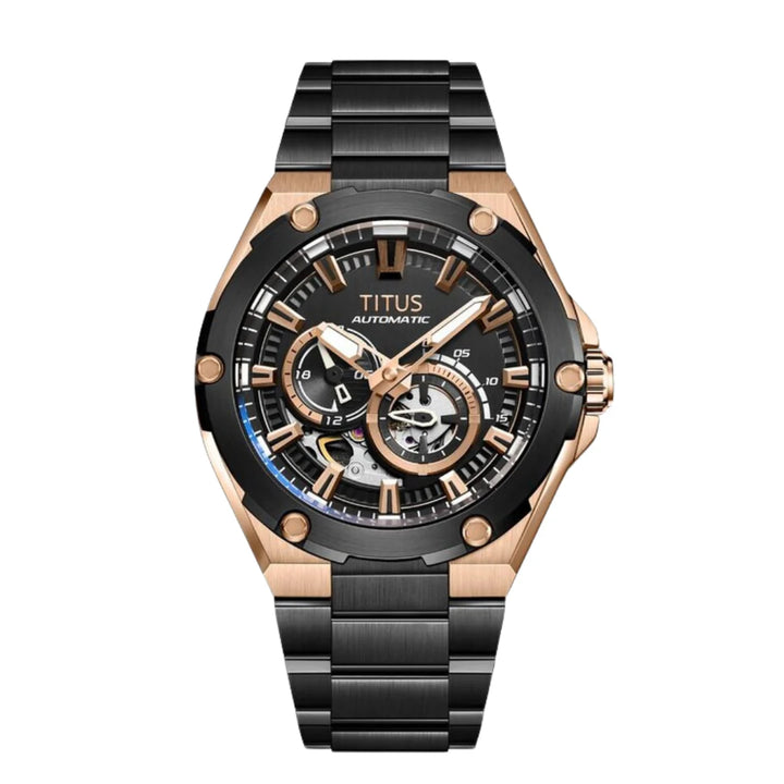 SOLVIL ET TITUS VOYAGER W06-03343-009 MULTI-FUNCTION AUTOMATIC MEN WATCH