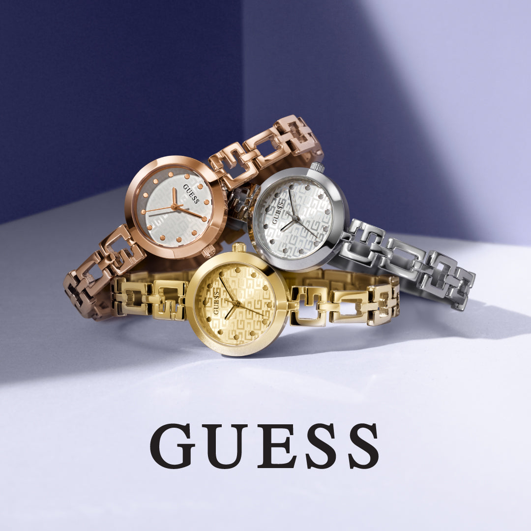 Gold-Tone and Green Multifunction Watch | GUESS