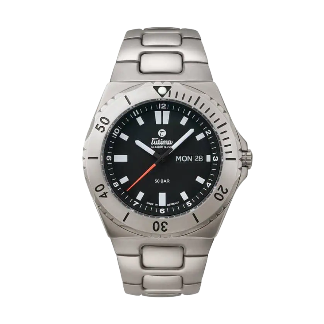 TUTIMA GLASHÜTTE M2 SEVEN SEAS 6151-02 AUTOMATIC MEN WATCH