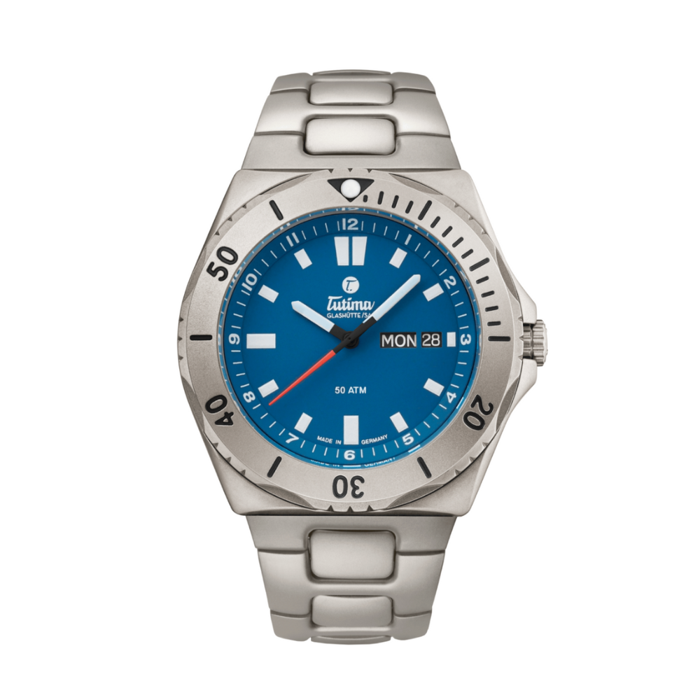 TUTIMA GLASHÜTTE M2 SEVEN SEAS 6151-12 AUTOMATIC MEN WATCH