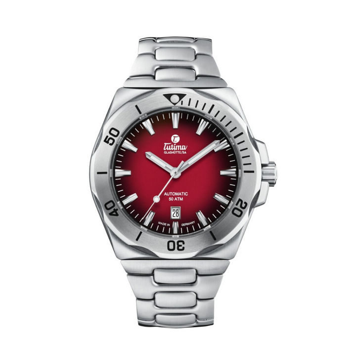 TUTIMA GLASHÜTTE M2 SEVEN SEAS 6155-08 AUTOMATIC MEN WATCH