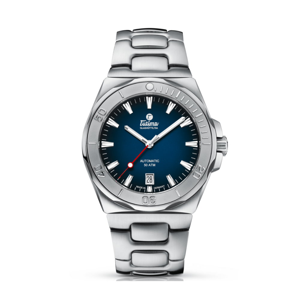 TUTIMA GLASHÜTTE M2 SEVEN SEAS 6156-04 AUTOMATIC MEN WATCH