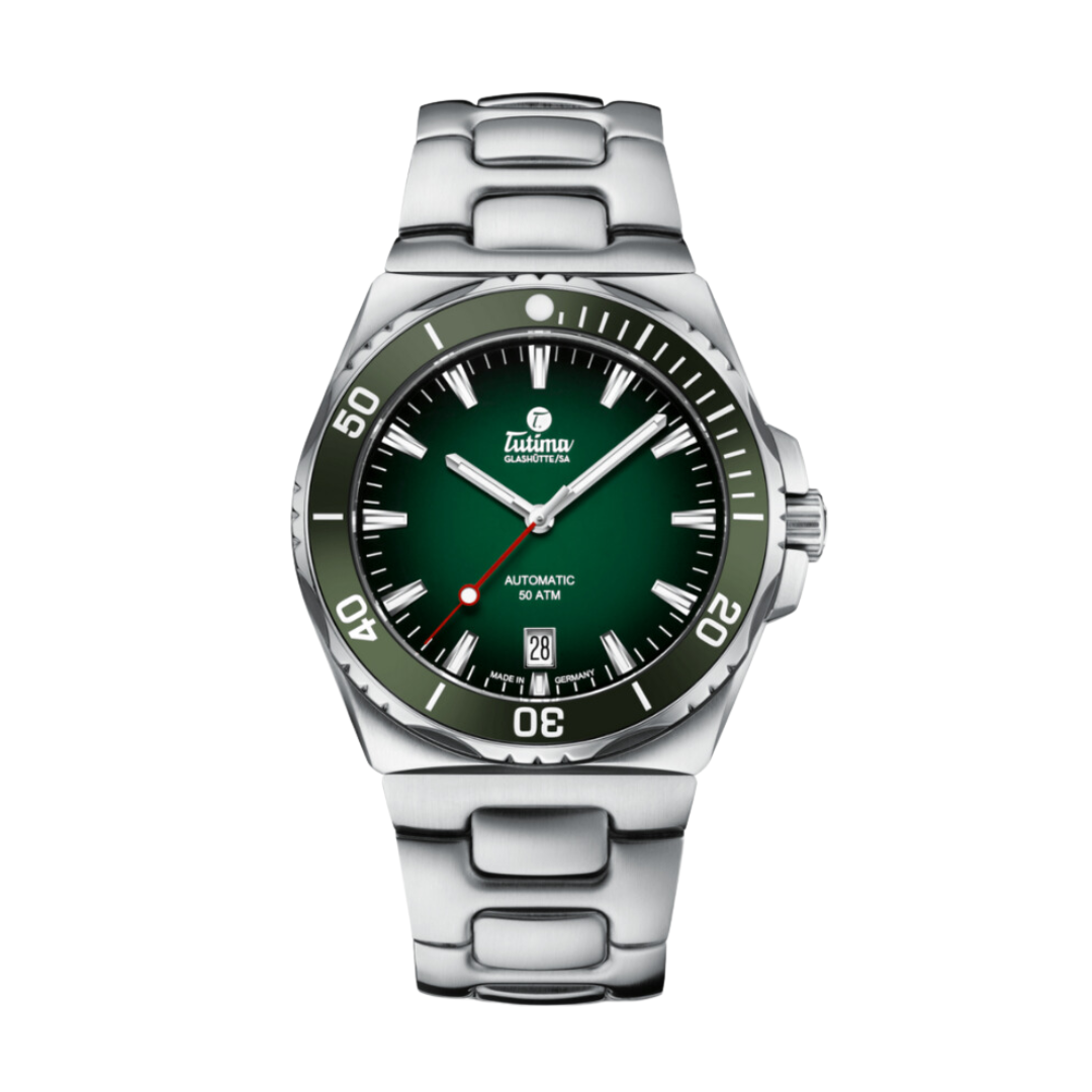 TUTIMA GLASHÜTTE M2 SEVEN SEAS 6156-06 AUTOMATIC MEN WATCH