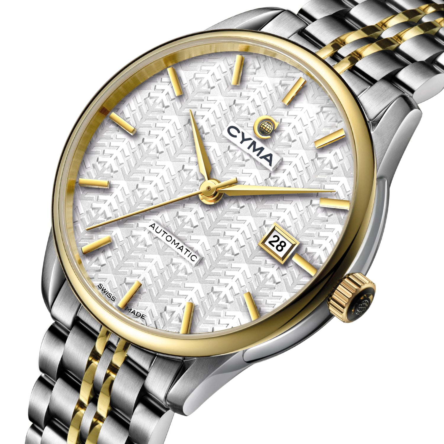 CYMA CLASSIC AUTOMATIC STAINLESS STEEL TWO-TONE MEN WATCH | CITY 