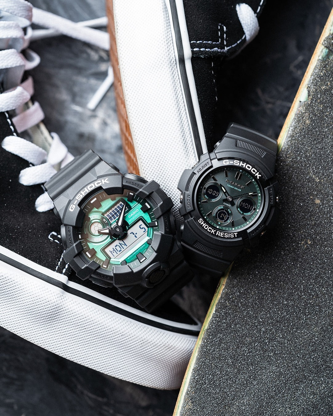 CASIO G-SHOCK GA-700MG-1ADR SPECIAL COLOUR MODELS BLACK GREEN