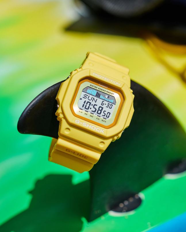 CASIO G SHOCK GLX 5600RT 9DR G LIDE SPORTS YELLOW WATCH