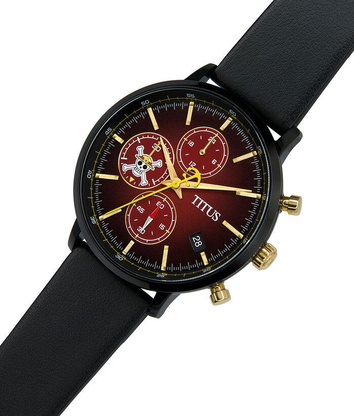 Solvil et Titus x One Piece "Luffy" Interlude Chronograph Quartz Leather Men Watch W06-03291-001