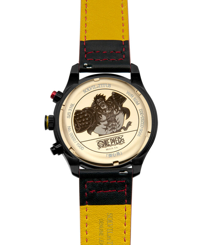 Solvil et Titus x One Piece "Gear 4 Luffy" Saber Chronograph Quartz Leather Men Watch W06-03293-002