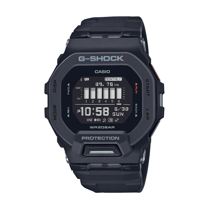 CASIO G-SHOCK GBD-200-1DR G-SQUAD DIGITAL BLACK WATCH