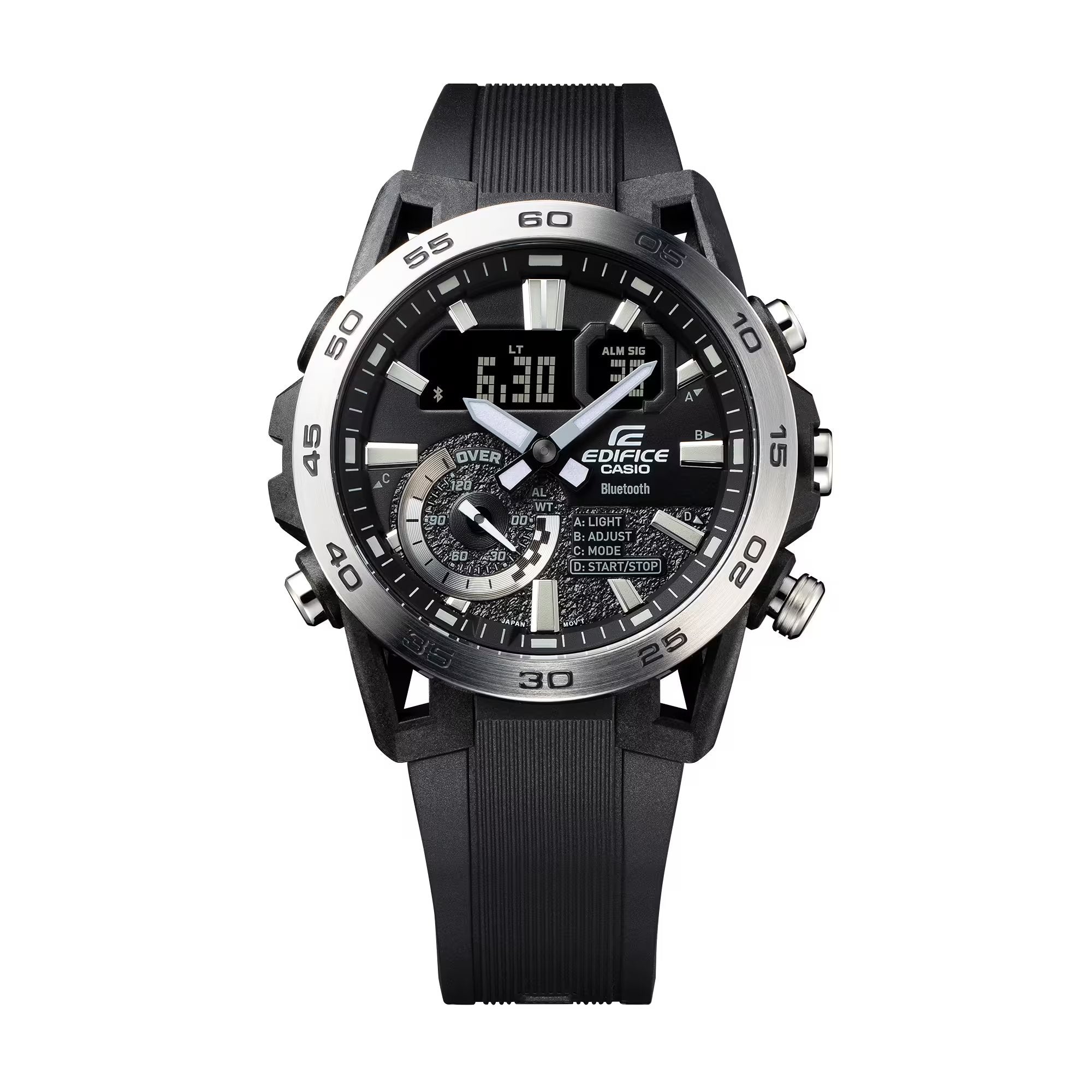 Casio edifice black deals chain watch