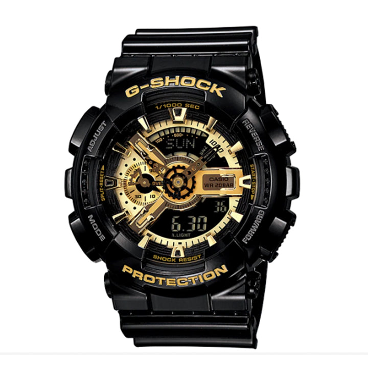 CASIO G-SHOCK GA-110GB-1ADR SPECIAL COLOR MODELS BLACK GOLD WATCH