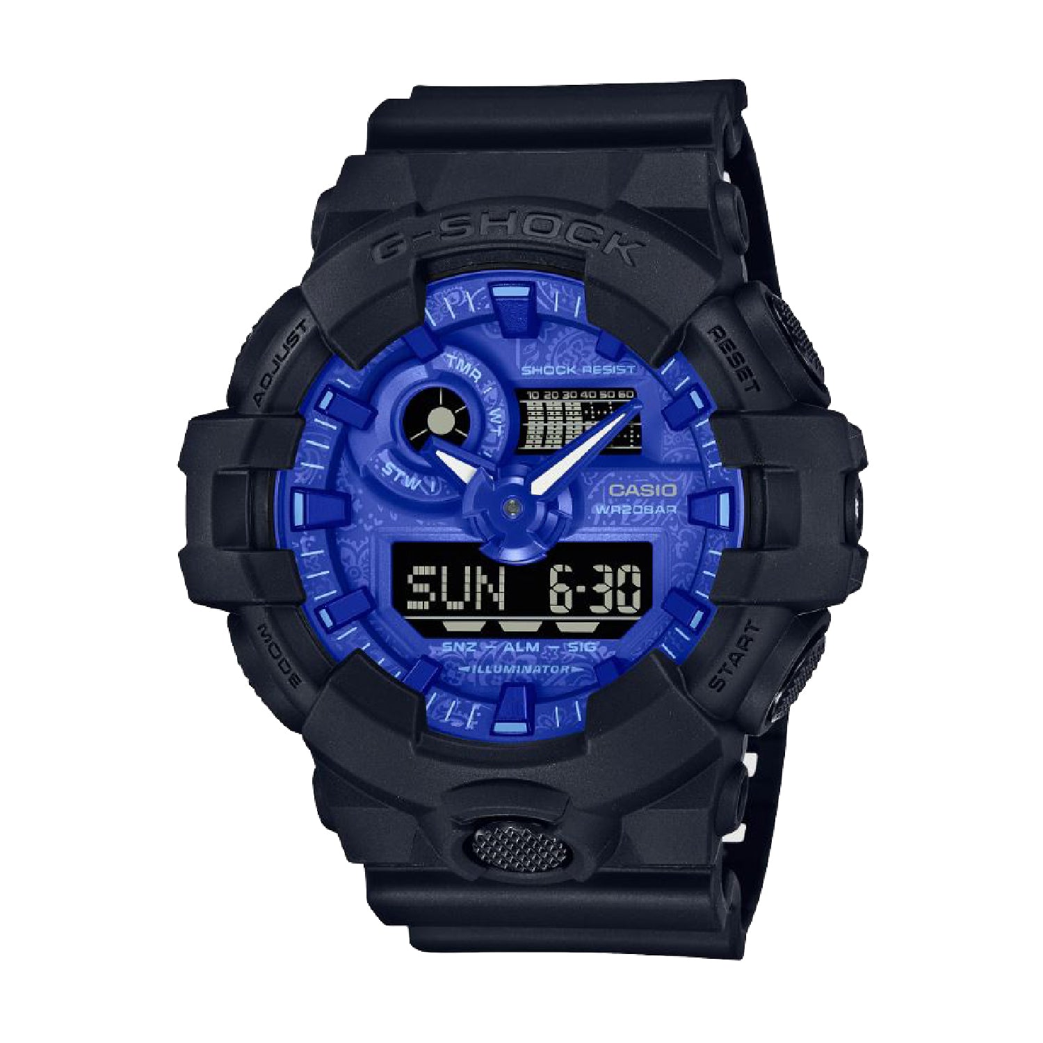 G shock best sale blue colour