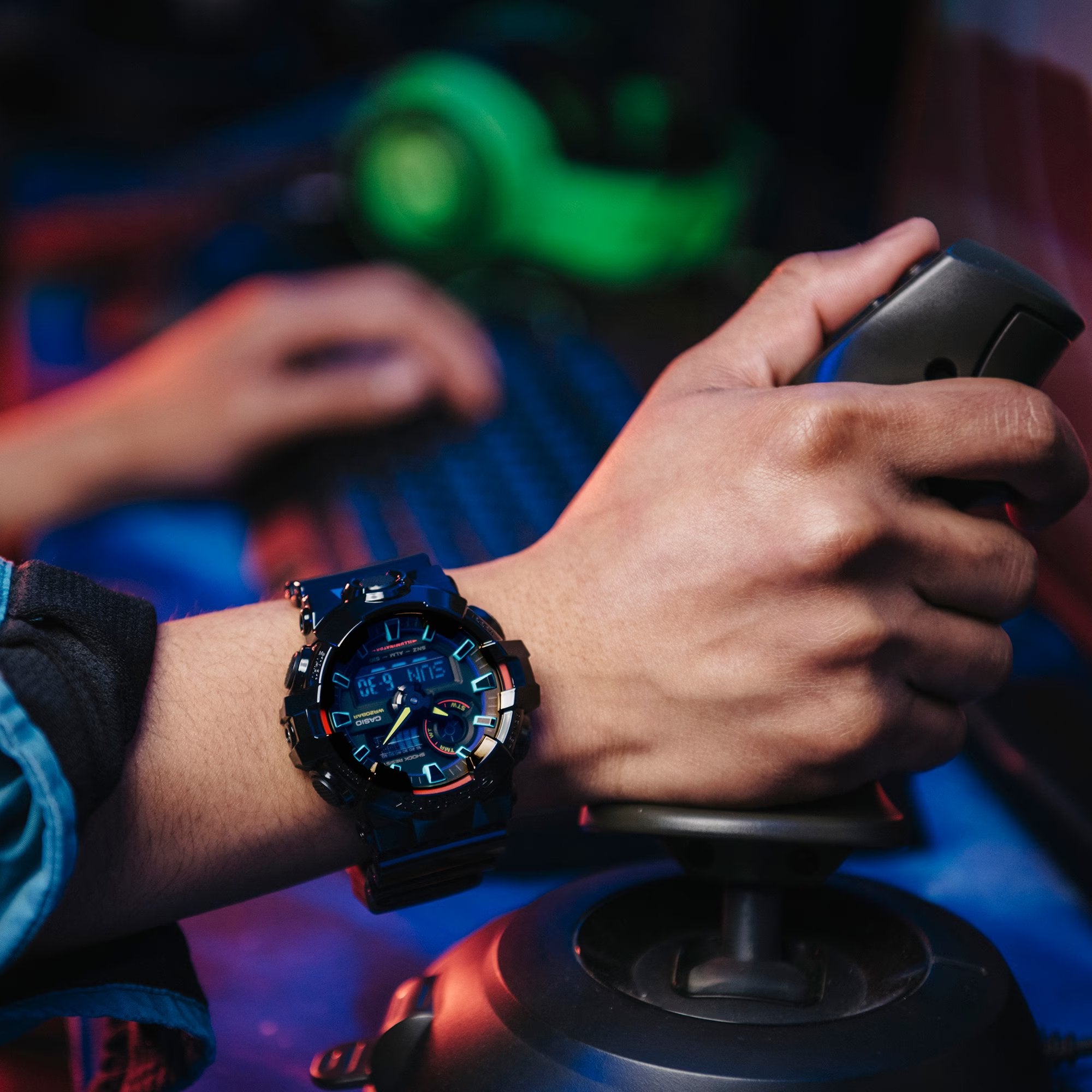 G-SHOCK カシオ レインボー ブラック GA-100RGB a - 腕時計(デジタル)