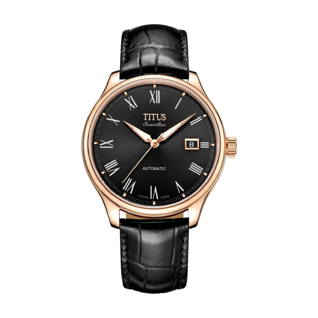 SOLVIL ET TITUS SONVILIER W06-03040-001 3 HANDS DATE AUTOMATIC MEN WATCH