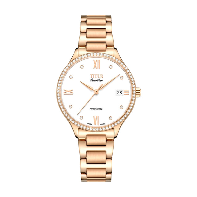 SOLVIL ET TITUS SONVILIER W06-03116-004 3 HANDS DATE AUTOMATIC WOMEN WATCH