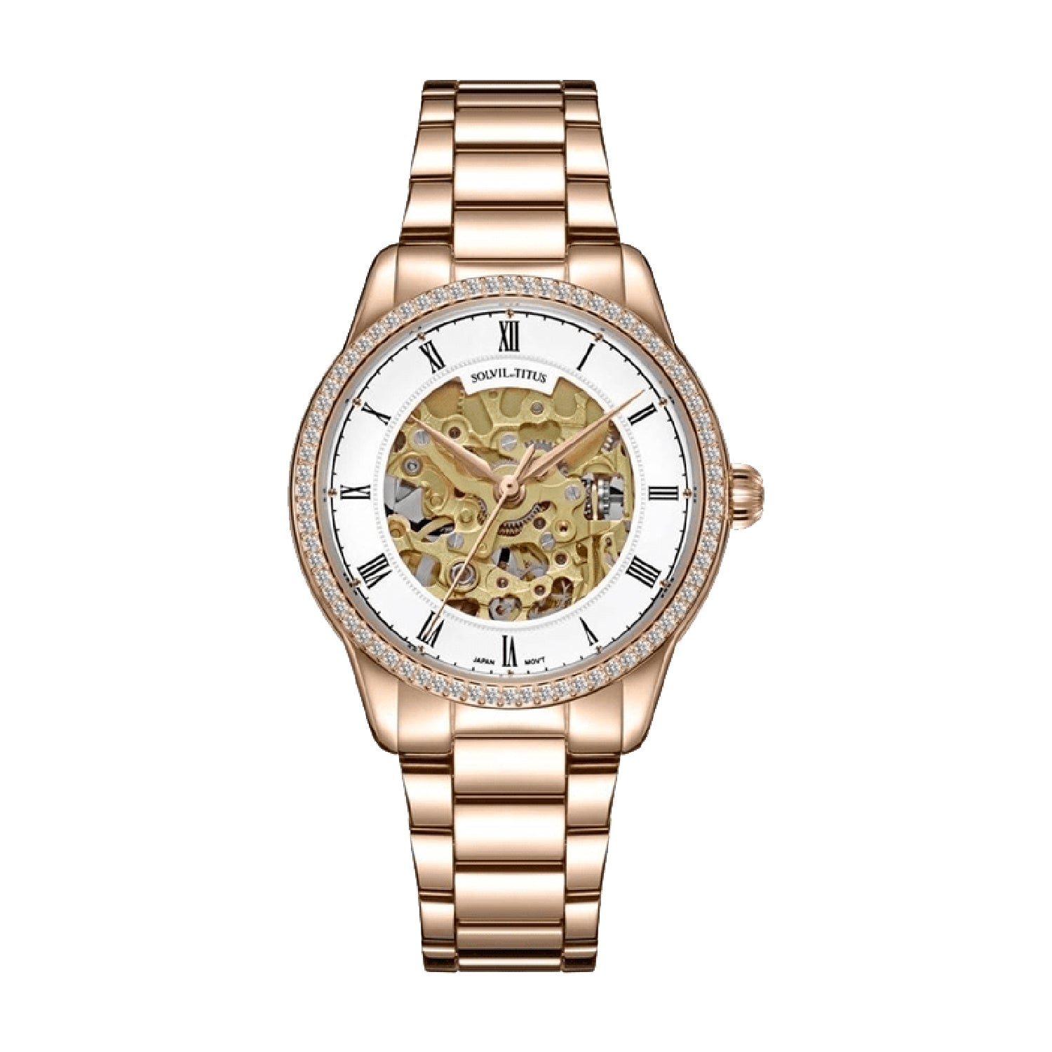 Real rose hot sale gold watch