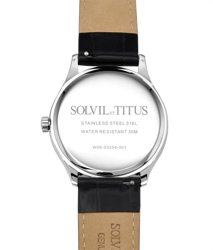 SOLVIL ET TITUS CLASSICIST W06-03254-001 SMALL SECONDS QUARTZ MEN WATCH