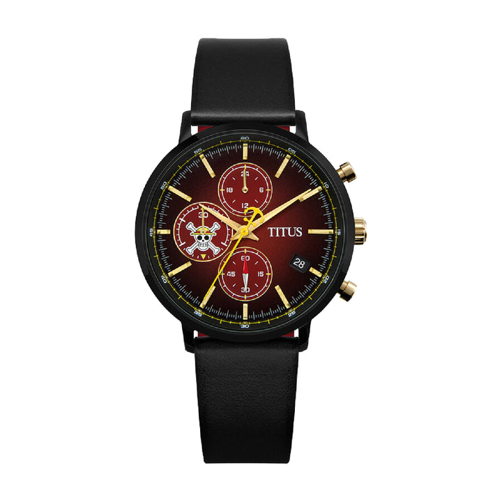 Solvil et Titus x One Piece "Luffy" Interlude Chronograph Quartz Leather Men Watch W06-03291-001